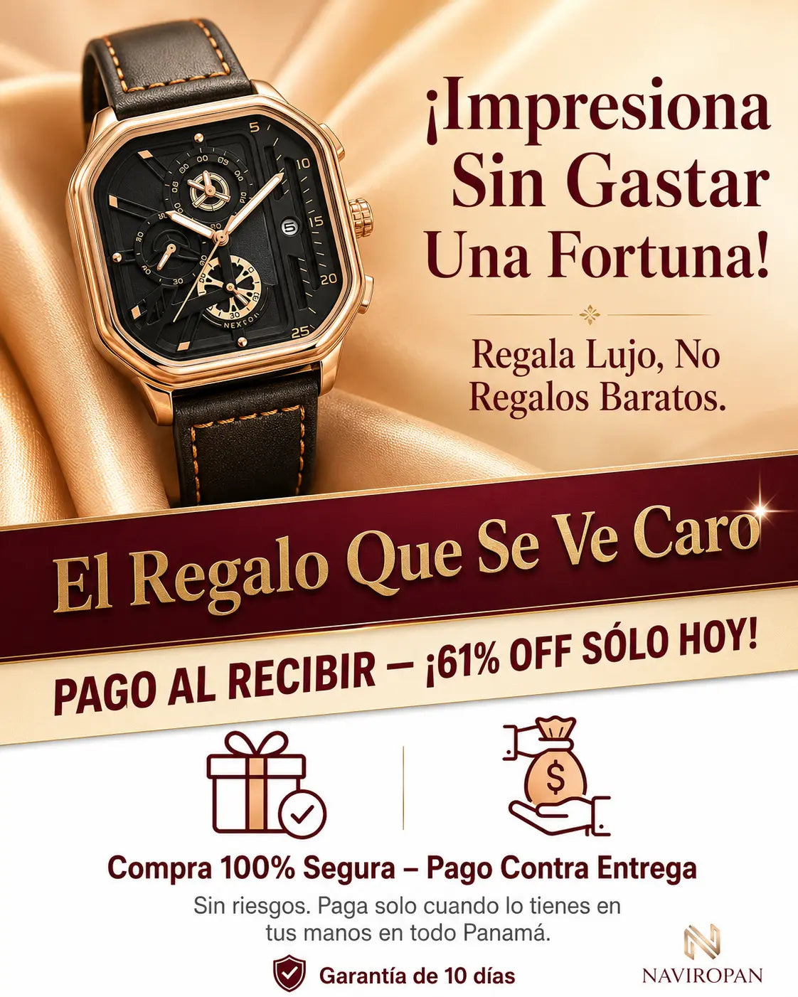 Reloj Imperial Oro Rosa — Cronógrafo de Lujo